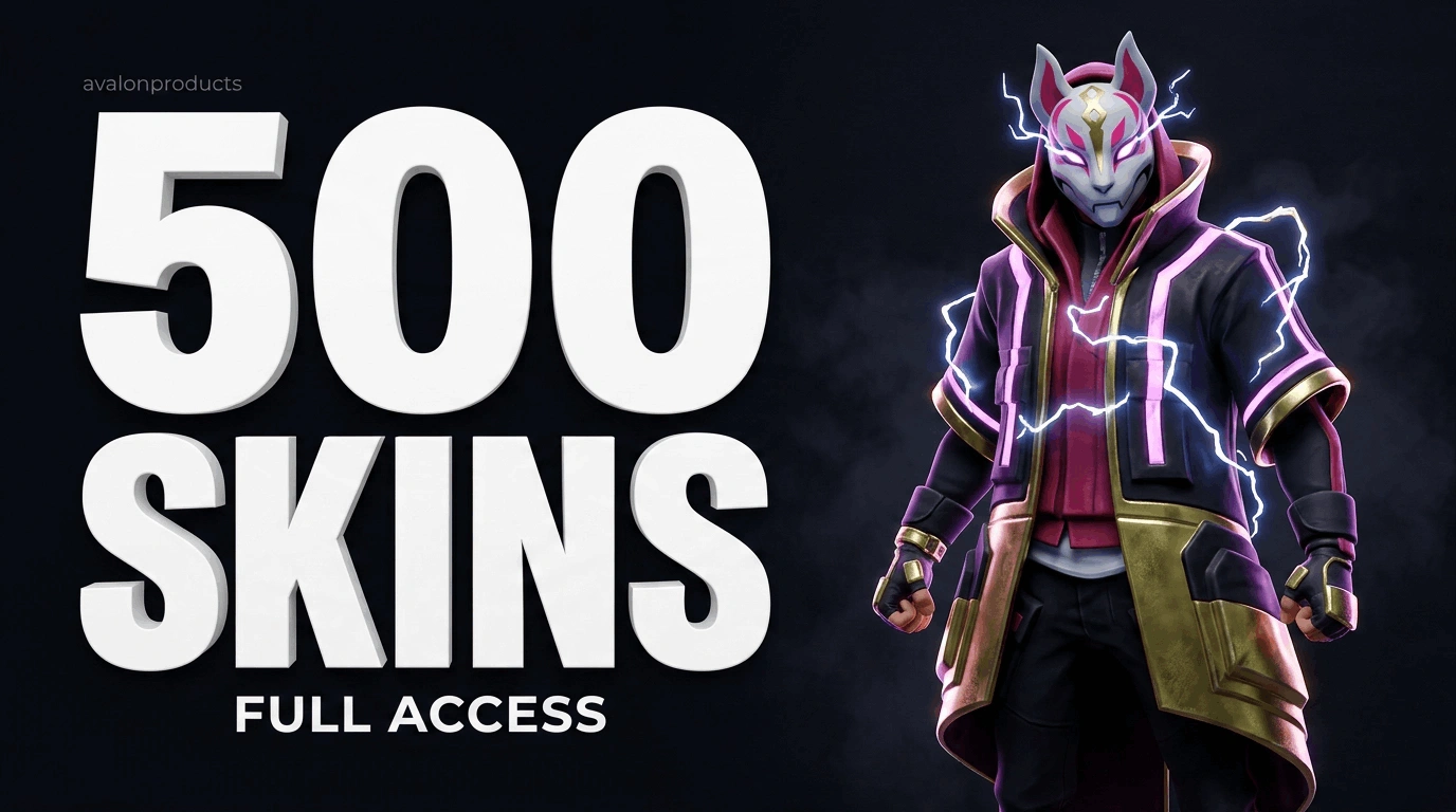 500 Skin Fortnite FA Account