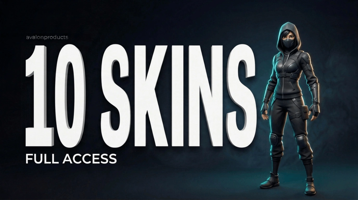 10 Skin Fortnite FA Account