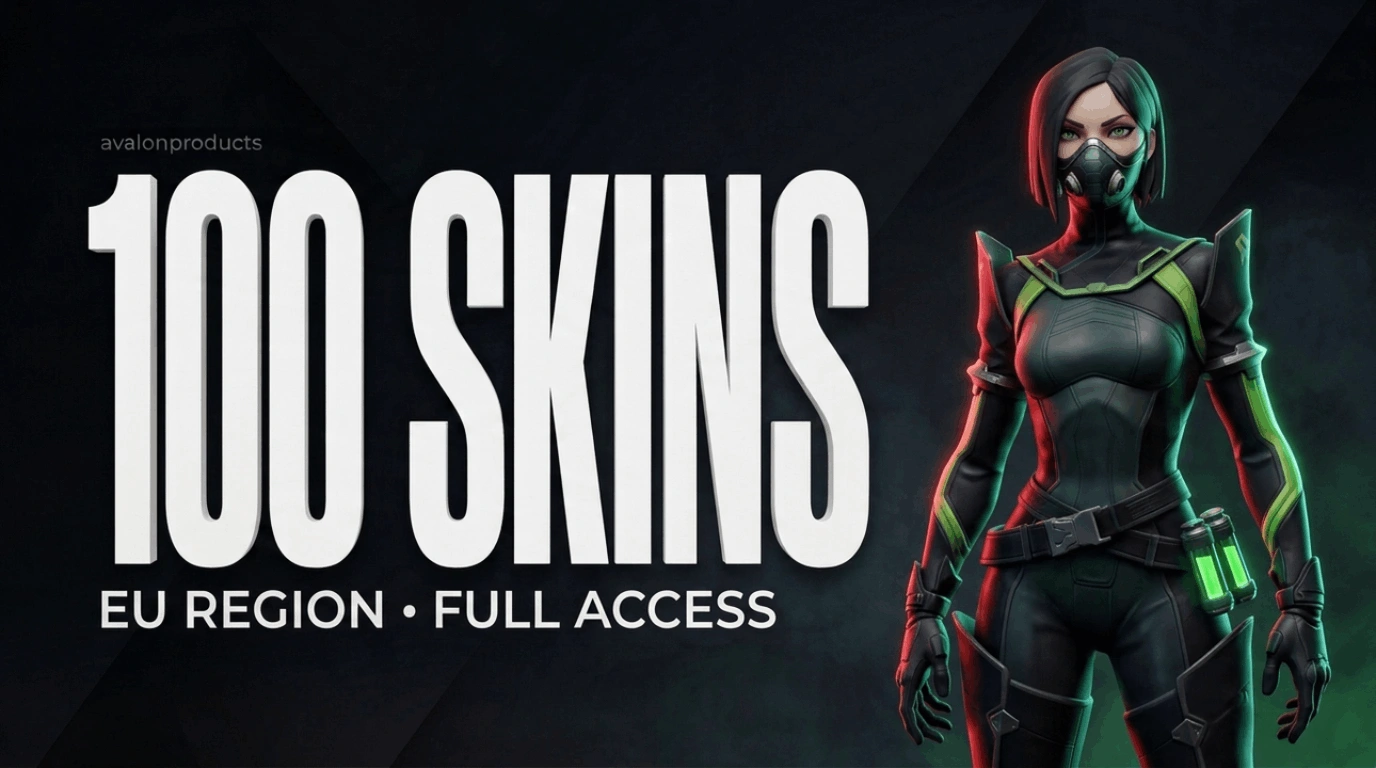 100 Skin EU FA Valorant Account