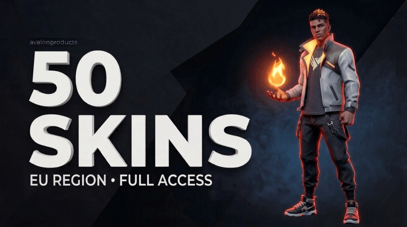 50 Skin EU FA Valorant Account