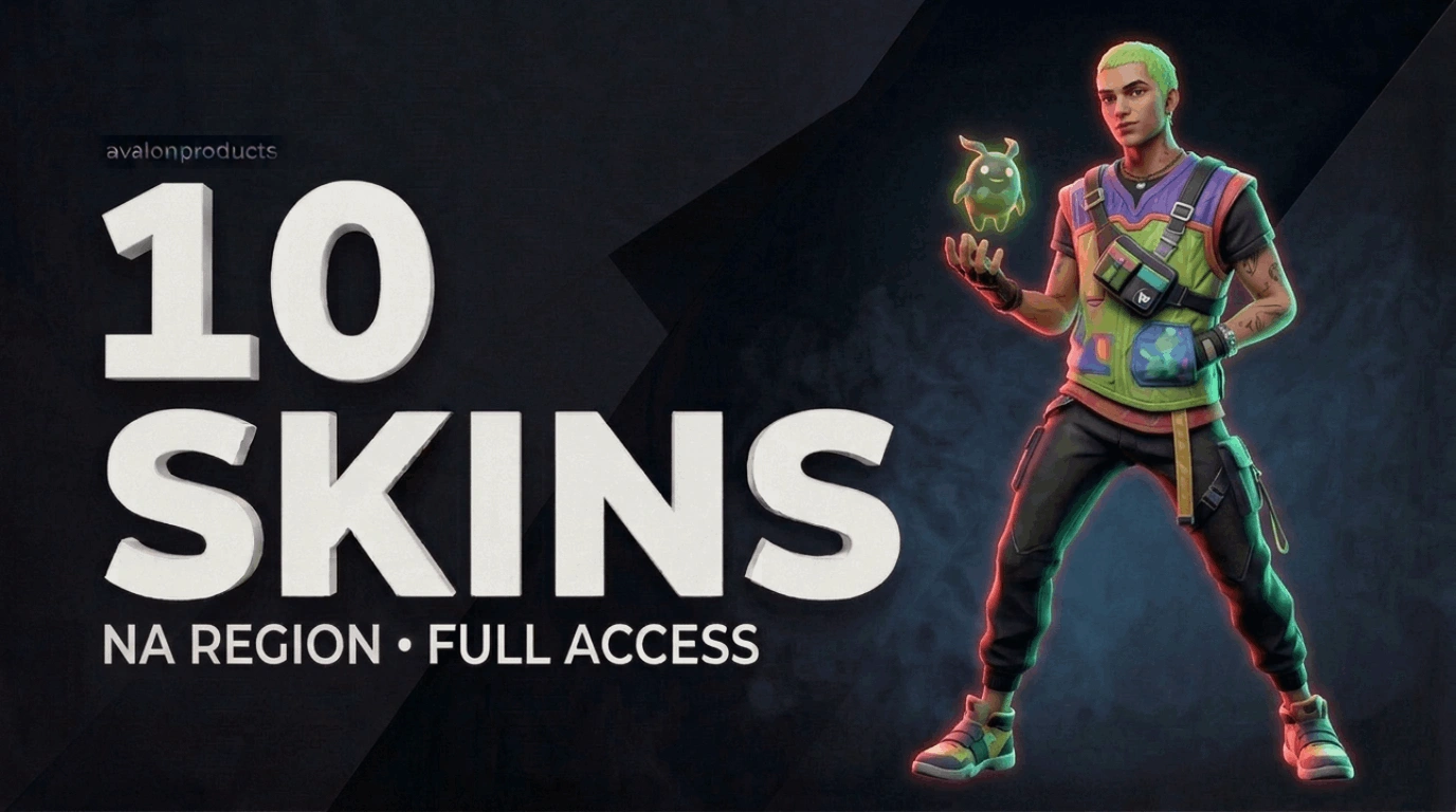 10 Skin NA FA Valorant Account