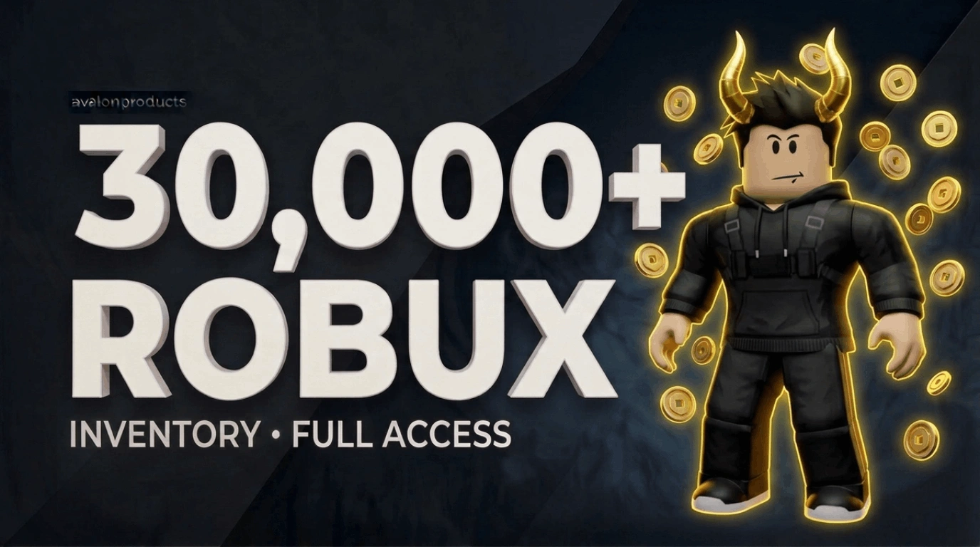 Roblox 30000+ Robux Inventory Account