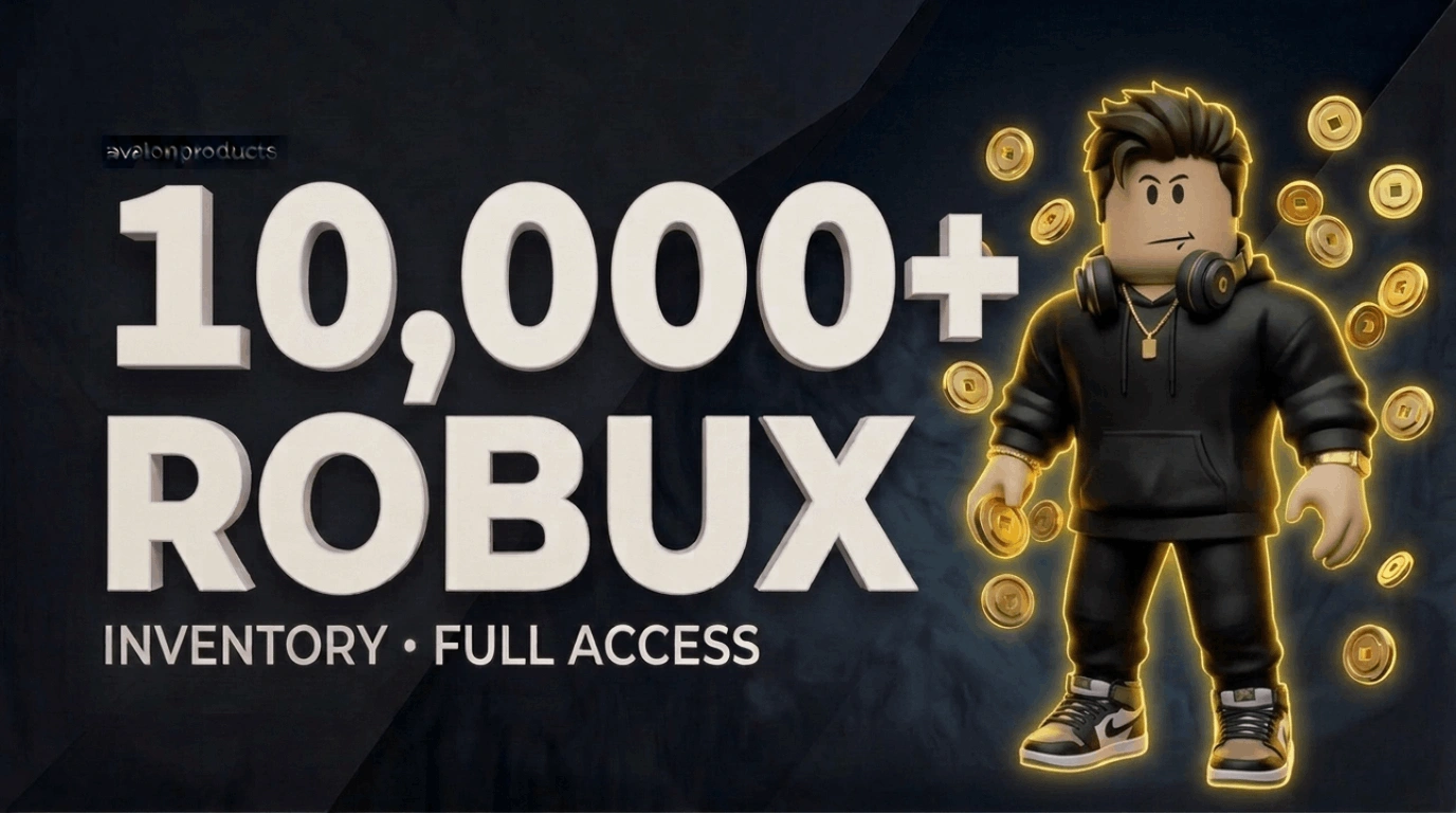 Roblox 10000+ Robux Inventory Account