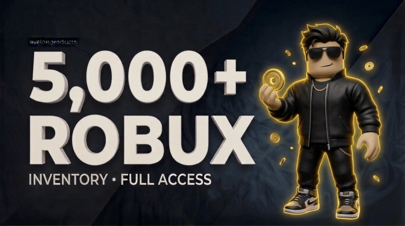 Roblox 5000+ Robux Inventory Account